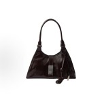 PRADA brand logo lock opening Tote bag, Tote bag, shopping bag, handbag, shoulder bag, medium size for women, dark brown